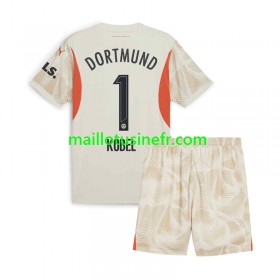 Maillot de Foot Borussia Dortmund Gregor Kobel 1 Gardien Domicile 2024-25 - Enfant
